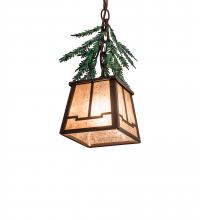  246451 - 5.5" Square Pine Branch Mini Pendant