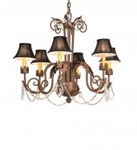  247387 - 28" Wide Lindsay 6 Light Chandelier