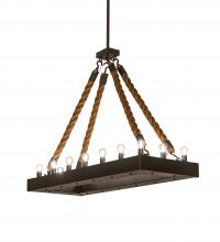  247606 - 60" Long Quadrato Alva 16 Light Rope Pendant