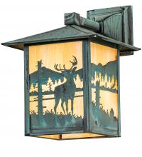  39867 - 9" Wide Seneca Deer Creek Solid Mount Wall Sconce