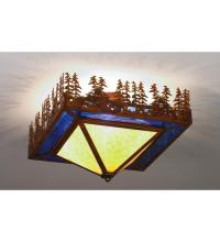  51505 - 19" Square Pine Lake Flushmount