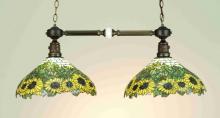  65825 - 35" Long Wild Sunflower 2 LT Island Pendant