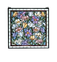  66278 - 22"W X 22"H Sugar Magnolia Stained Glass Window