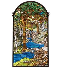  77530 - 40"H X 22"W Tiffany Waterbrooks Stained Glass Window