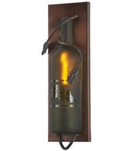  99641 - 6" Wide Tuscan Vineyard Wine Bottle Wall Sconce