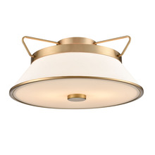  AC11833BB - Layla Semi Flushmount Brushed Brass