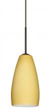  1BC-1509VM-BR - Besa Chrissy Pendant Bronze Vanilla Matte 1x50W Candelabra