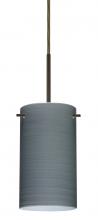  1BT-4404TN-MED-BR - Besa Stilo 7 Pendant Bronze Titan 1x40W B10 Med