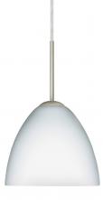  1BT-757207-MED-SN - Besa Sasha Pendant Satin Nickel Opal Matte 1x50W B10 Med