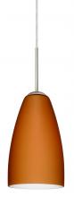  1JC-151180-SN - Besa Riva 9 Pendant Satin Nickel Amber Matte 1x75W Medium Base