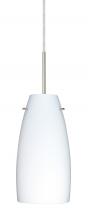  1JC-151207-LED-SN - Besa Tao 10 LED Pendant Opal Matte Satin Nickel 1x9W LED