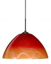  1JC-4201SL-BR - Besa Pendant Tessa Bronze Solare 1x75W Medium Base