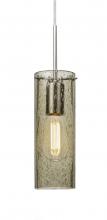  1JC-JUNI10LT-EDIL-SN - Besa, Juni 10 Cord Pendant, Latte Bubble, Satin Nickel, 1x4W LED Filament