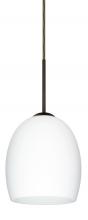  1JT-169707-BR - Besa Lucia Pendant Bronze Opal Matte 1x75W Medium Base