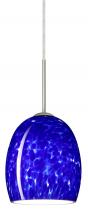  1JT-169786-SN - Besa Lucia Pendant Satin Nickel Blue Cloud 1x75W Medium Base