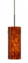  1JT-412318-LED-BR - Besa Stilo 10 LED Pendant Amber Cloud Bronze 1x9W LED