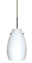  1JT-412607-LED-BR - Besa Pera 9 LED Pendant Opal Matte Bronze 1x9W LED