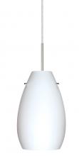  1JT-412607-SN - Besa Pera 9 Pendant Satin Nickel Opal Matte 1x100W Medium Base