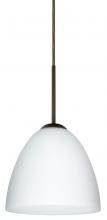  1JT-447007-LED-BR - Besa Vila LED Pendant Opal Matte Bronze 1x9W LED