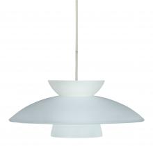  1JT-451325-SN - Besa Trilo 15 Pendant Satin Nickel Frost 1x75W Medium Base