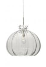  1JT-464588-SN - Besa Pendant Pinta 12 Clear Satin Nickel 1x100W Medium Base