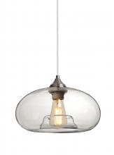  1JT-BANACL-EDIL-SN - Besa Pendant Bana Satin Nickel Clear 1x4W LED Filament