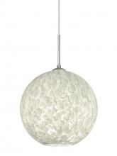  1JT-COCO1219-LED-SN - Besa Coco 12 Pendant, Carrera, Satin Nickel Finish, 1x9W LED