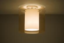  1KM-G18407-SN - Besa Ceiling Pahu 12 Satin Nickel Transparent Armagnac/Opal 1x100W Medium Base