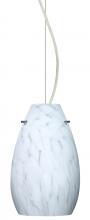  1KX-412619-LED-SN - Besa Pera 9 LED Pendant Carrera Satin Nickel 1x9W LED