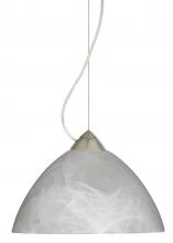  1KX-420152-SN - Besa Tessa Cable Pendant Marble Satin Nickel 1x75W Medium Base