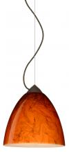  1KX-4470HB-LED-BR - Besa Vila Cable Pendant Bronze Habanero 1x9W LED