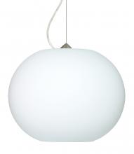  1KX-477507-LED-SN - Besa Jordo LED Pendant 1Kx Opal Matte Satin Nickel 1x11W LED