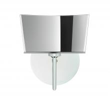  1SW-6773MR-CR - Besa Groove Wall 1SW Mirror-Frost Chrome 1x40W G9