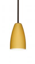  1TT-1511VM-BR - Besa Stem Riva 9 Pendant Bronze Vanilla Matte 1x75W Medium Base