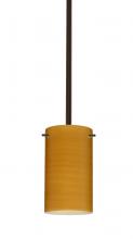  1TT-4404OK-MED-BR - Besa Stem Stilo 7 Pendant Bronze Oak 1x40W B10 Med