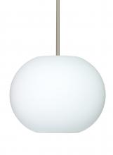  1TT-477507-LED-SN - Besa Jordo LED Pendant 1Tt Opal Matte Satin Nickel 1x11W LED