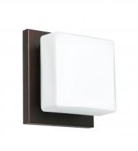  1WS-773507-BR - Besa Wall Alex Bronze Opal Matte 1x50W G9