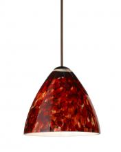  1XC-177941-LED-BR - Besa Pendant Mia Bronze Garnet 1x5W LED