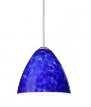  1XC-177986-LED-SN - Besa Pendant Mia Satin Nickel Blue Cloud 1x5W LED