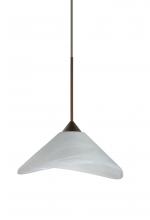  1XC-191352-BR - Besa Pendant Hoppi Bronze Marble 1x50W Halogen