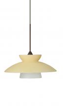  1XC-271897-BR - Besa Pendant Trilo 7 Bronze Champagne 1x50W Halogen