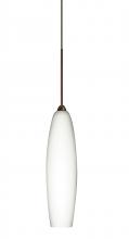  1XC-439507-BR - Besa Pendant Zumi Bronze Opal Matte 1x35W Halogen