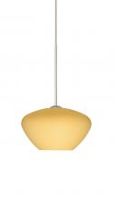  1XC-5410VM-LED-SN - Besa Pendant Peri Satin Nickel Vanilla Matte 1x5W LED