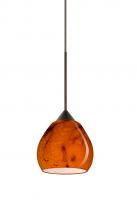  1XC-5605HB-BR - Besa Pendant Tay Tay Bronze Habanero 1x50W Halogen