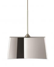  1XC-6773MR-SN - Besa Groove Pendant Mirror-Frost Satin Nickel 1x50W Halogen