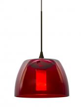  1XC-SPURRD-BR - Besa Spur Cord Pendant, Red, Bronze Finish, 1x35W Halogen