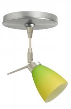  1SP-5044GY-SN - Besa Spotlight Andi Satin Nickel Bicolor Green/Yellow 1x35W Halogen Mr11