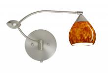  1WU-560518-SN - Besa Wall Tay Tay Satin Nickel Amber Cloud 1x50W Halogen Gy6.35