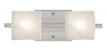  2WS-7873GL-LED-SN - Besa Wall Paolo Satin Nickel Glitter 2x50W G9