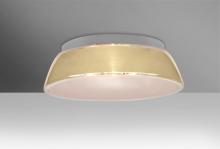  9663CRC - Besa, Pica 14 Ceiling, Creme Sand, 2x60W Medium Base